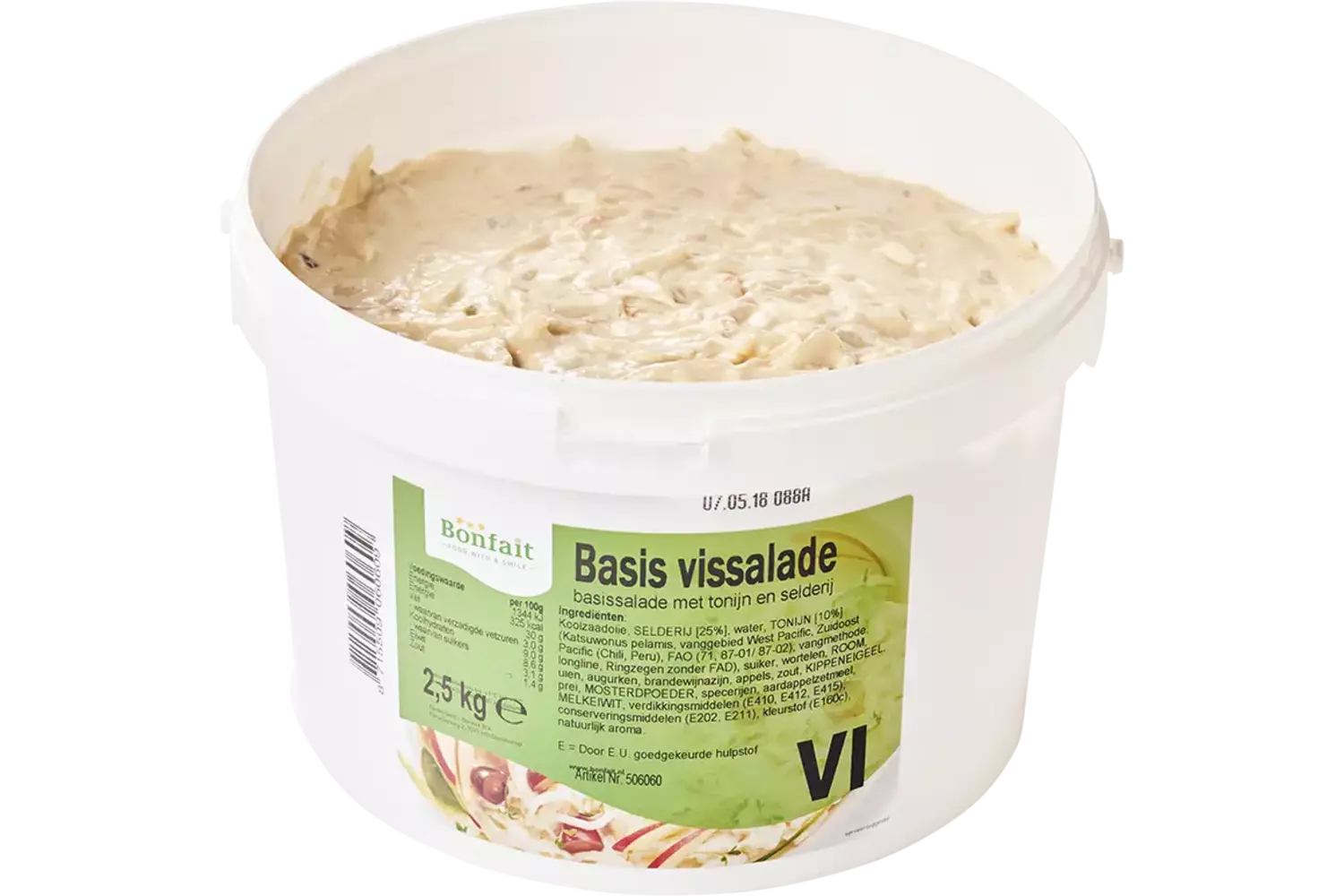 Basis Vissalade emmer 5kg kist 2 stuks